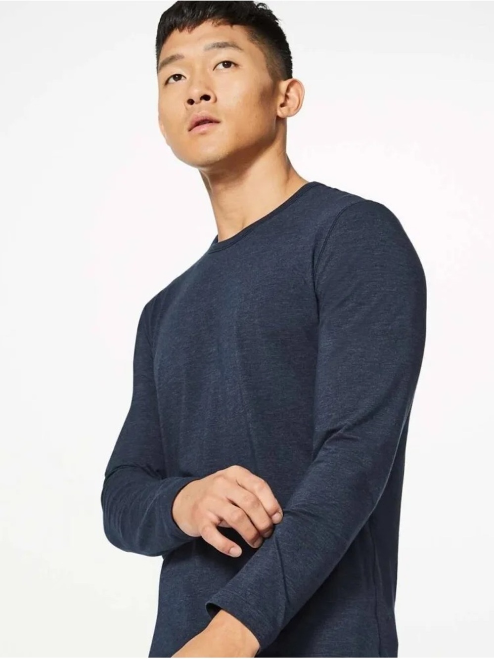 Lululemon Men's Long Sleeve Crewneck Shirt - Navy